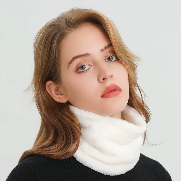 Autumn and Winter New Imitation Rabbit Fur Neck Warmer for Men and Women, Warm Neck Protection, Versatile Solid Color Mask Scarf