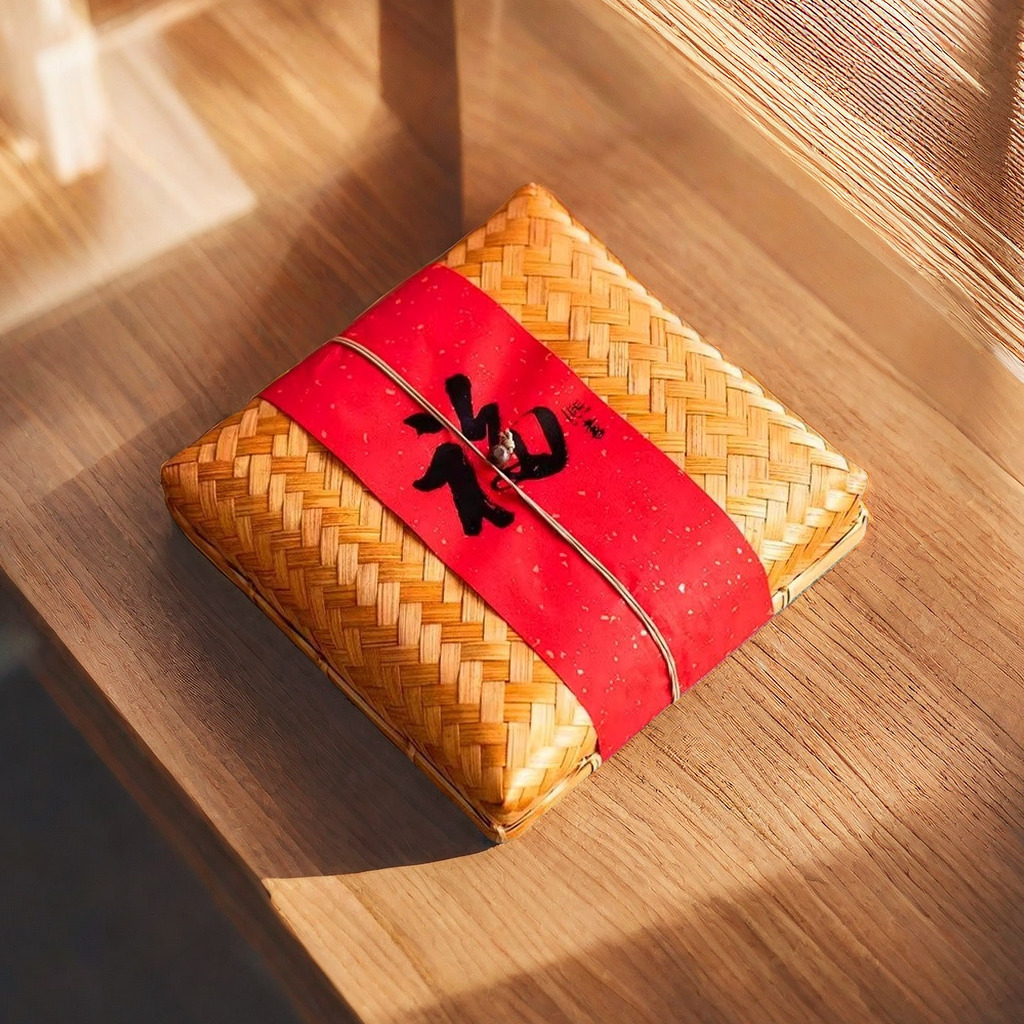 Caja de Bambú Tejido con Tapa Hecho a Mano para Empaque de Zongzi y Pasteles de Luna image 6