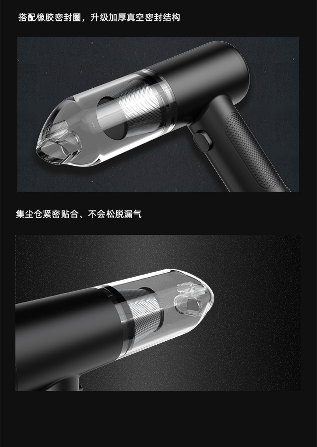 Cross-border bestseller handheld wireless vacuum cleaner for car and home use, 20000pa multifunctional portable car vacuum cleaner