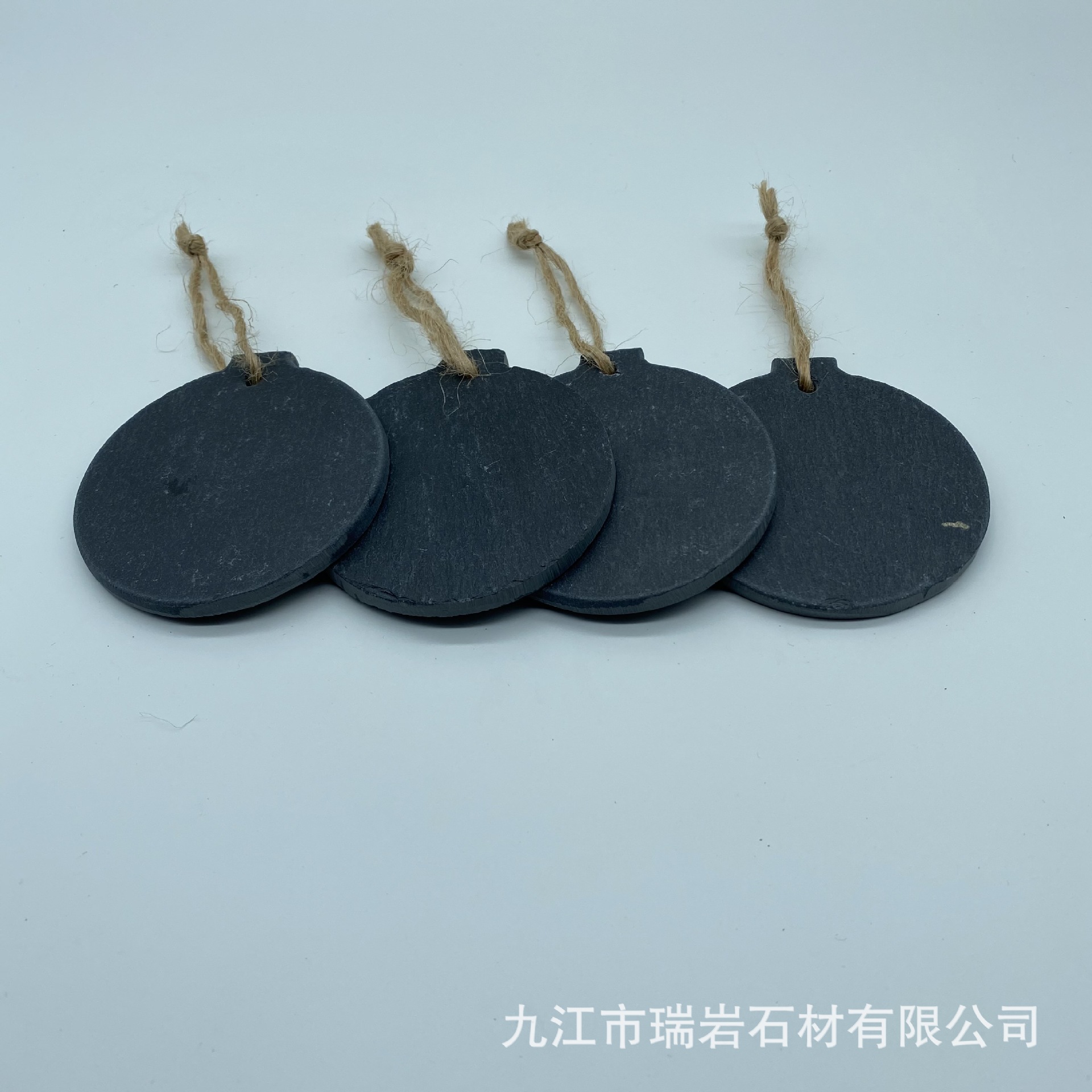 Decoración de pizarra creativa pizarra natural colgante artesanía piedra azul pieza hogar mini decoración regalo negro pizarra