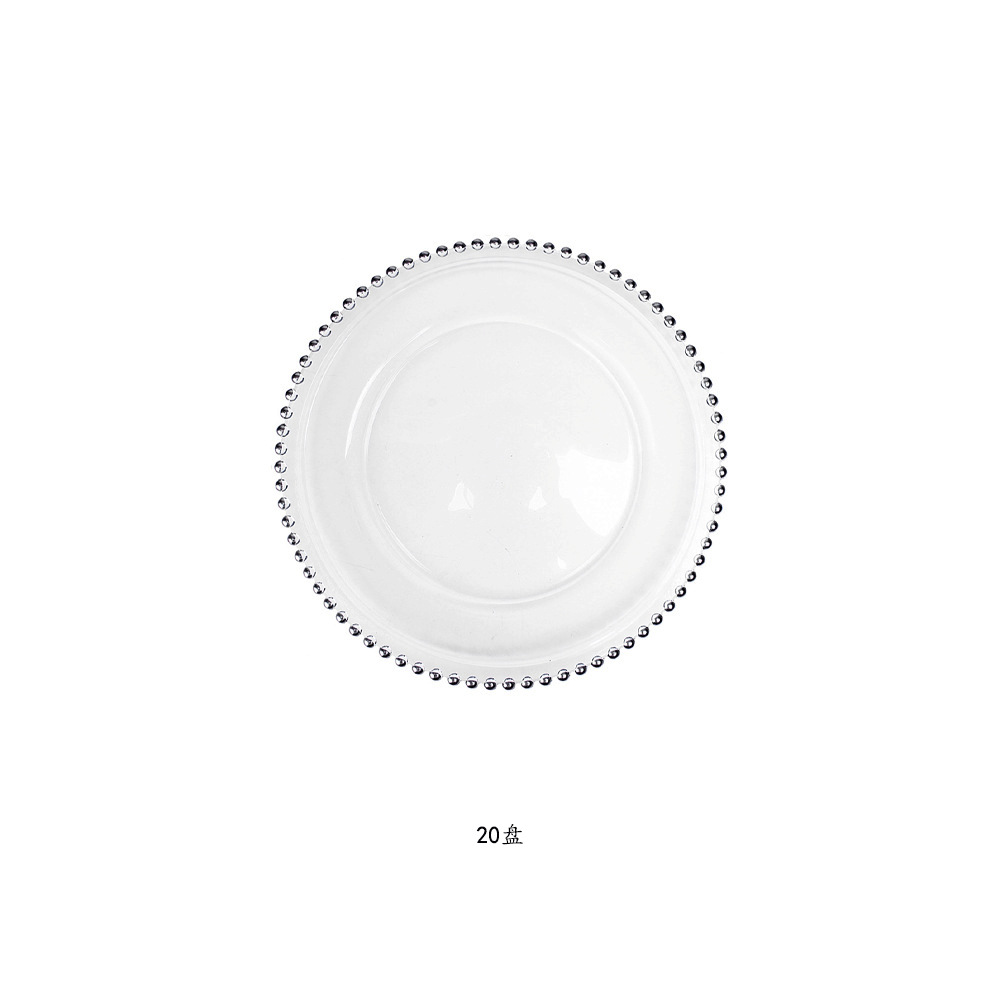 20CM [실버] 구슬 플레이트