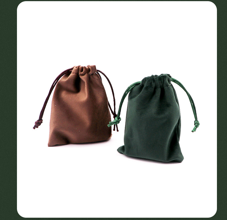 Bag, Lipstick, Pocket, Solid Color Pattern Fashion Style 1 Piece Cloth Plush Flannel Fashion Daily Bag Lipstick Pocket Jewelry Packaging Bags