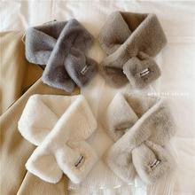 高品质柔软亲肤皮草围脖秋冬季保暖加厚韩版小围巾女仿兔毛领巾