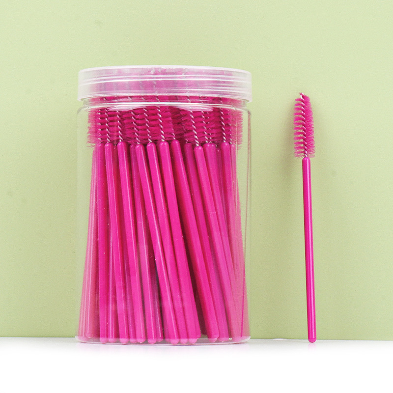 Venta al por mayor desechables barril cepillo de pestañas maquillaje cepillo de maquillaje herramienta portátil espiral pestañas peine rizador de pestañas