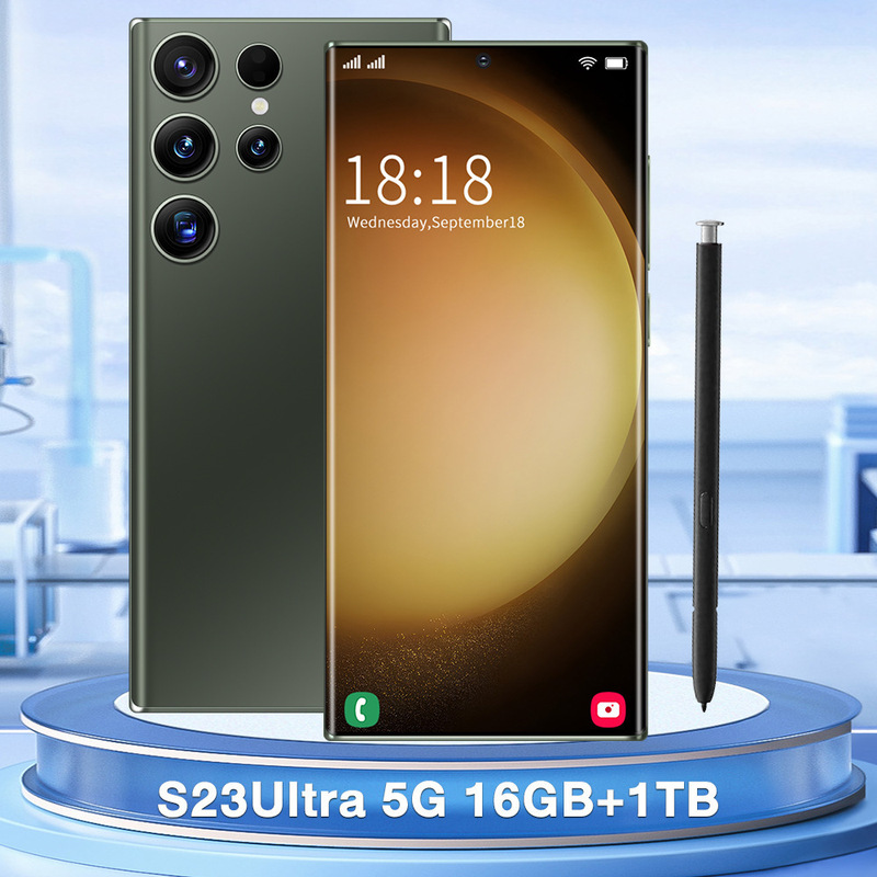 国境を越えた人気の S23 Ultra7.3 大画面 Android スマート 5G 携帯電話、内蔵ペン付き工場卸売で発送可能|undefined