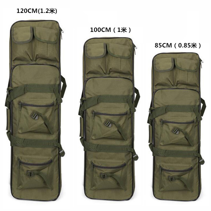 0.85M/1M/1.2M backpack fishing tackle bag outdoor CS tactical gun bag large capacity portable fishing bag