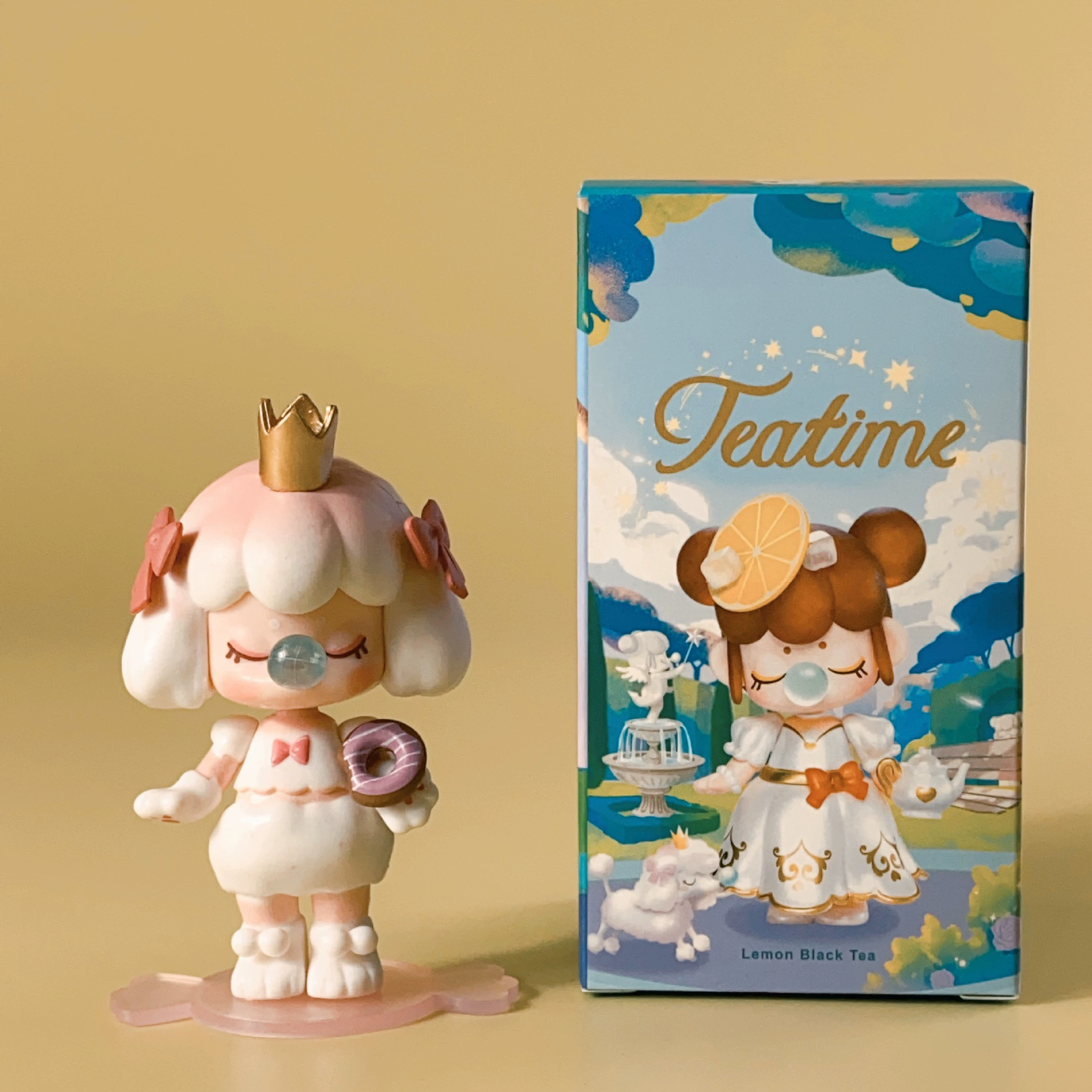 If the Blind Box серии dream afternoon tea Chunsheng Xia Changlinsen Blow bubble girl hand-made ornaments