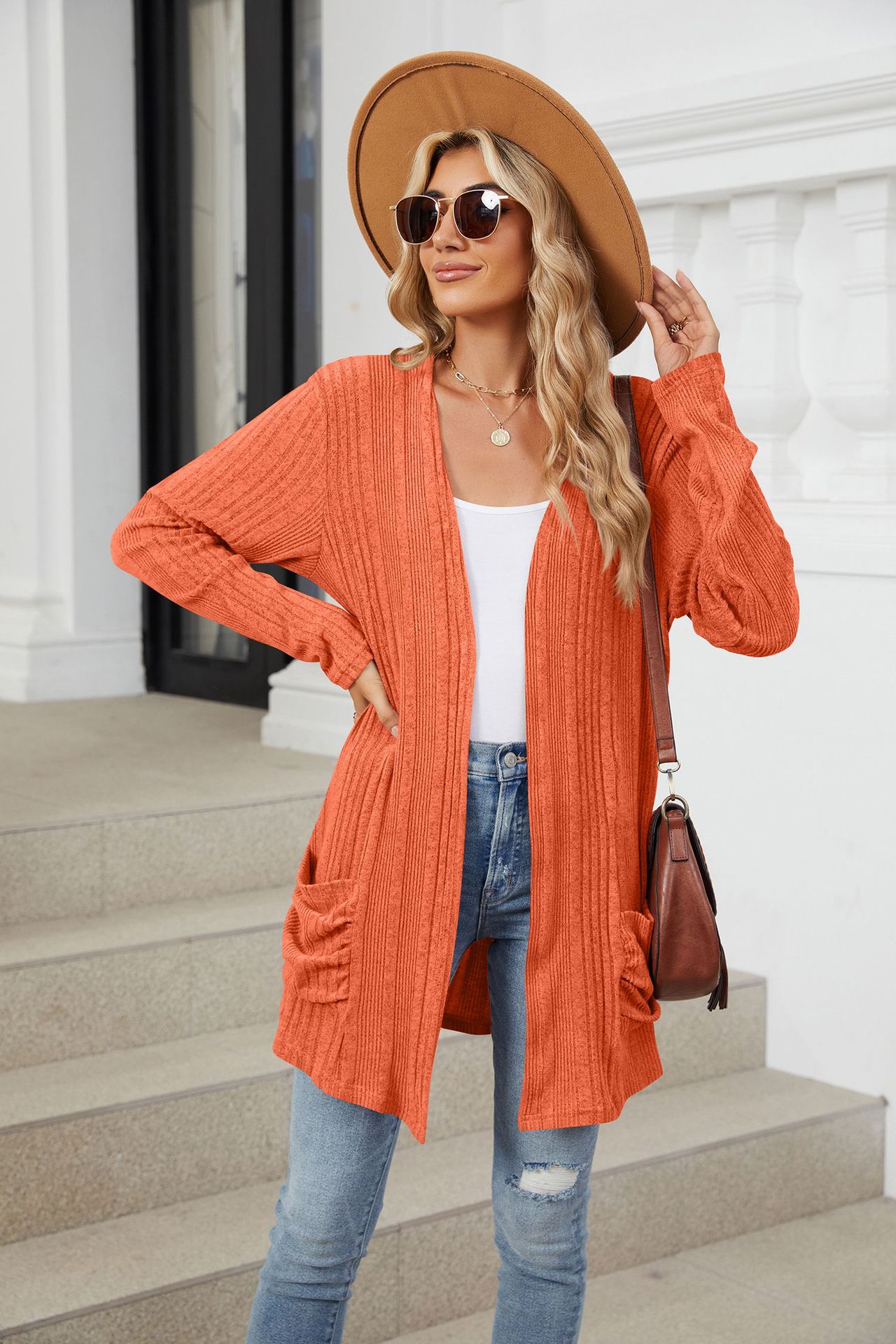 490g Weight Long Sleeve Sleeve Length Placket Placket Type Regular Sleeve Sleeve Type Nylon, Spandex, Polyester Fabric Type Long Top Length Cardigan Tops Type Holiday, Daily Occasion Collarless Neckline Regular Fit Fit Type Solid Color Pattern Winter, Autumn Season Women's Gender Casual, Elegant Style Wholesale Women's Casual Elegant Solid Color Long Sleeve Sweaters & Cardigans 39