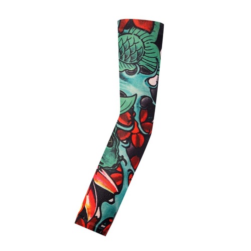 Tattoo sleeve men's summer sun protection sleeve outdoor driving and cycling flower arm tattoo arm sleeve seamless arm guard new style
