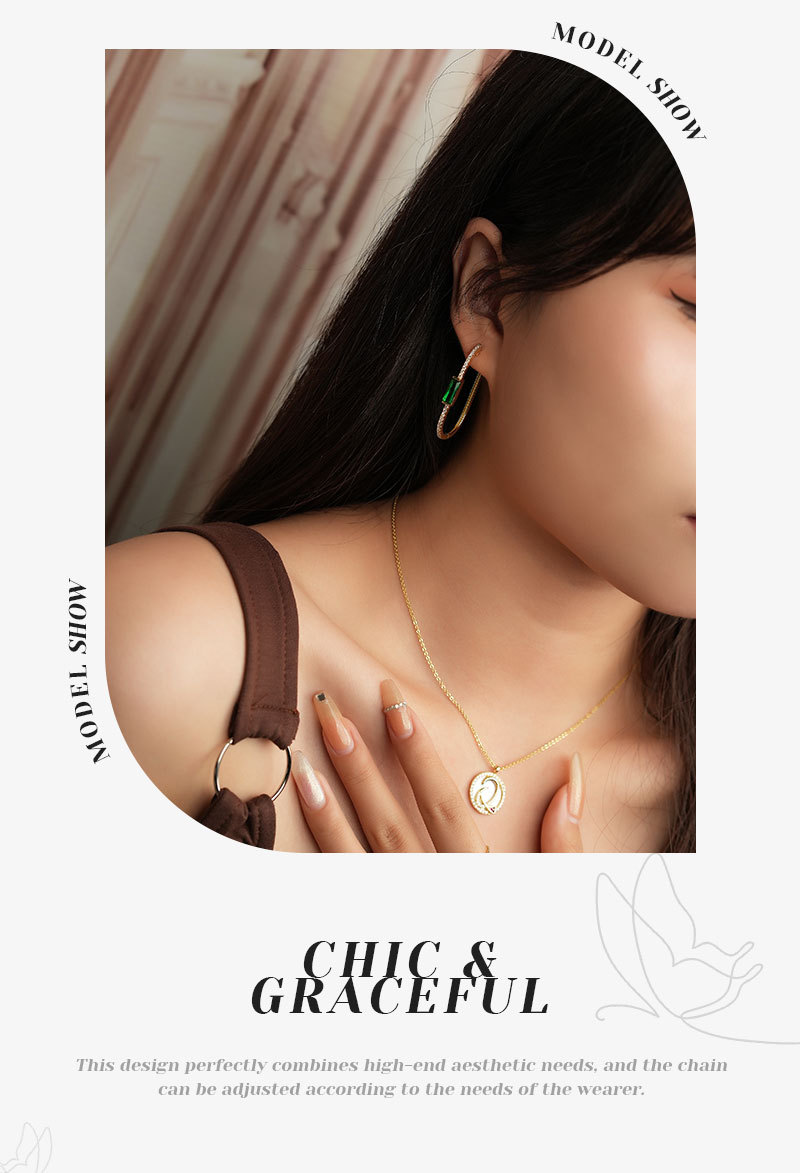 Fashion Geometric Copper Plating Zircon Earrings 1 Pair