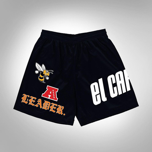 American fitness shorts, mesh breathable sports pants, basketball training pants, Russell's same European and American trendy brand four-quarter pants