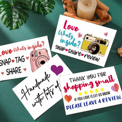 Cross-border colorful thank you cards with advanced English messages and blessings