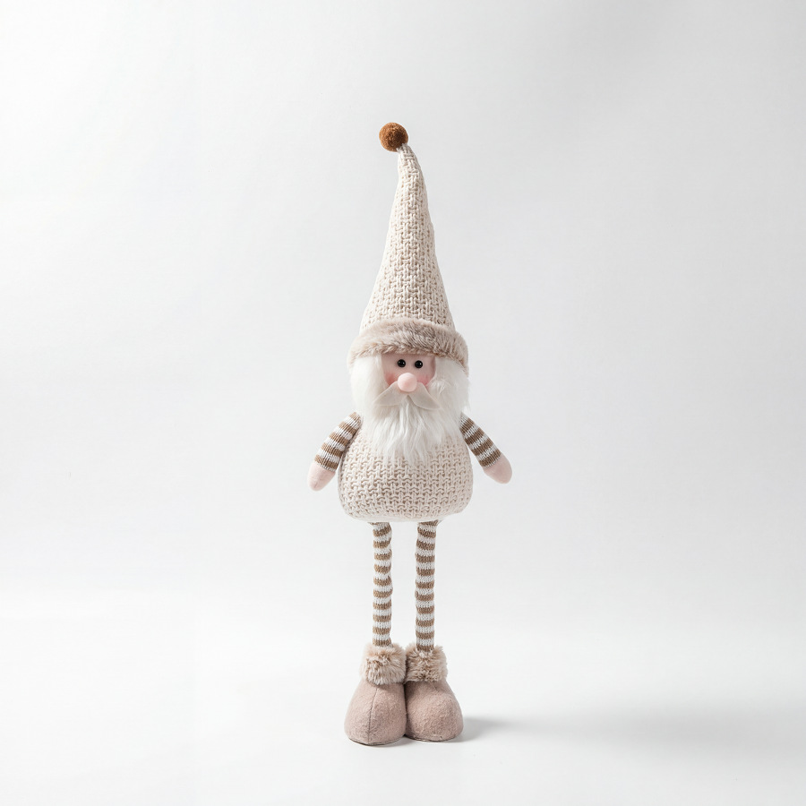 Muñeco Telescópico Navideño de Tela Decorativo para Navidad