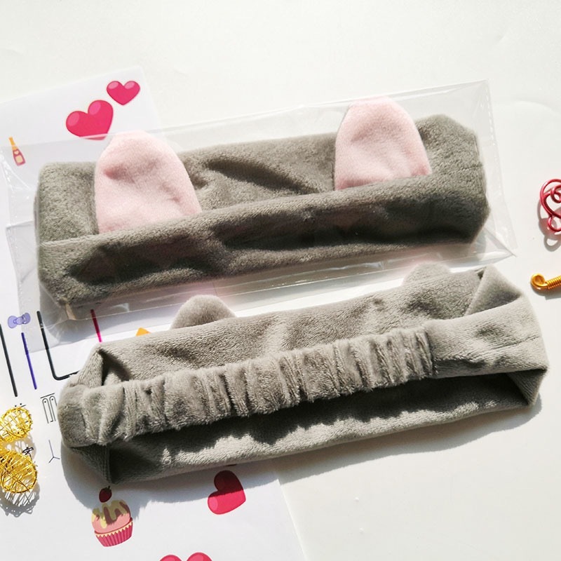 厂家批发超柔猫耳朵发带洗脸运动瑜伽面膜束发带简约甜美定制头饰|undefined