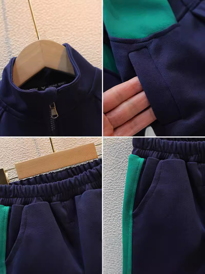 6390 Traje deportivo de otoño para niños 2025 nuevos modelos de primavera y otoño para niños pequeños y medianos