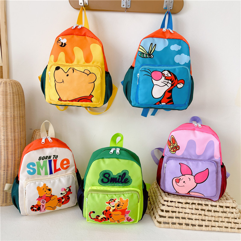 Kindergarten mochila Linda caricatura 3-6 años niños y niñas de dibujos animados mochila viaje colorido ligero mochila de protección de la columna vertebral