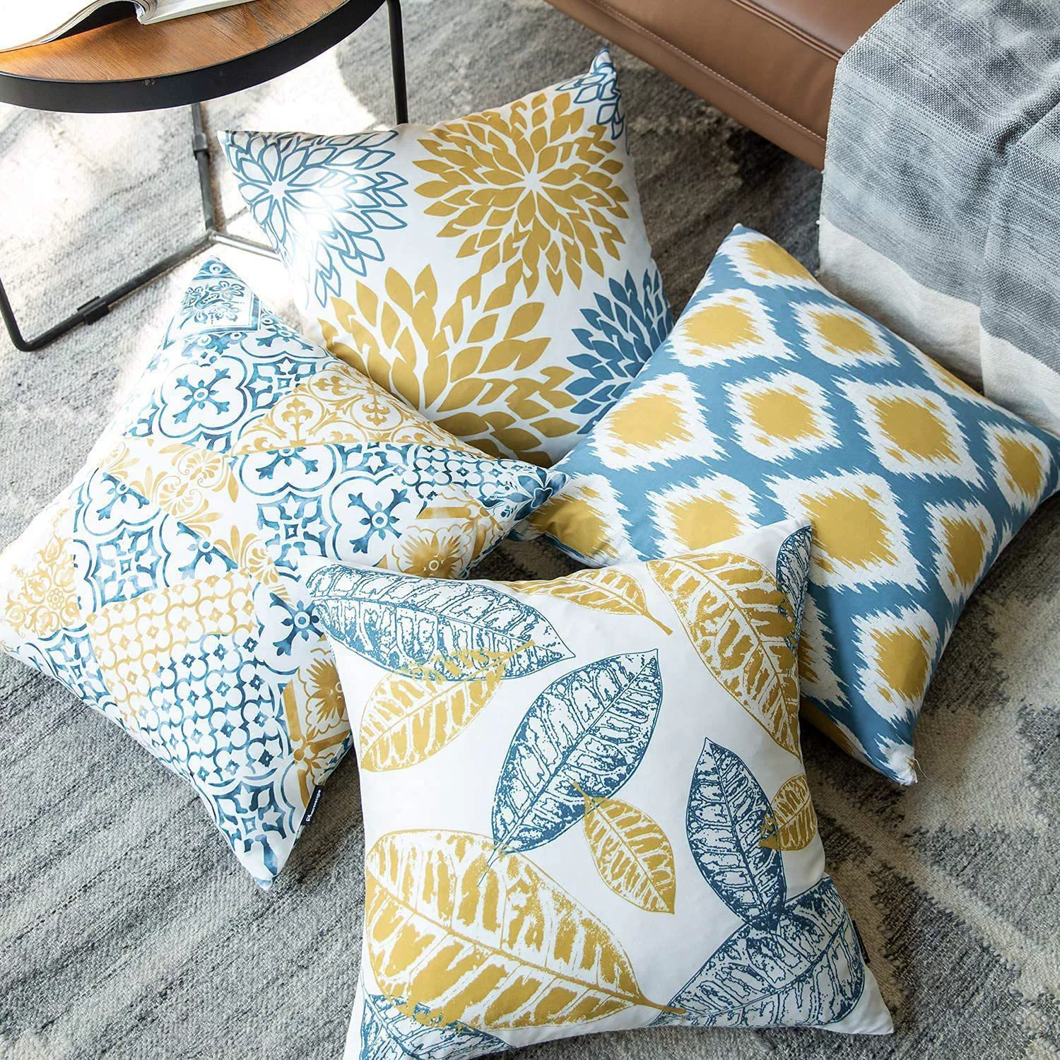Диван? Wait original: "Sofa, pillow, pillowcase, set, Amazon, boho style, American style" Translate, avoid marketplace names like Amazon. Also