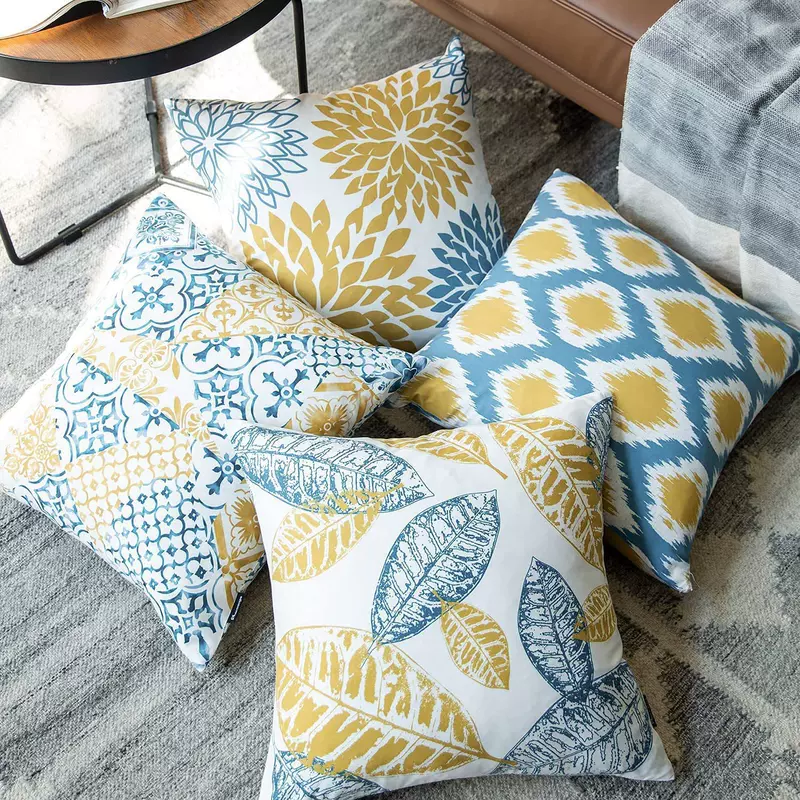 Диван? Wait original: "Sofa, pillow, pillowcase, set, Amazon, boho style, American style" Translate, avoid marketplace names like Amazon. Also