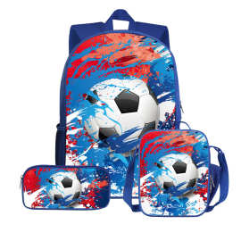 2025新品图片定制套装书包 DIY一件来图背包 午餐包 笔袋三件套