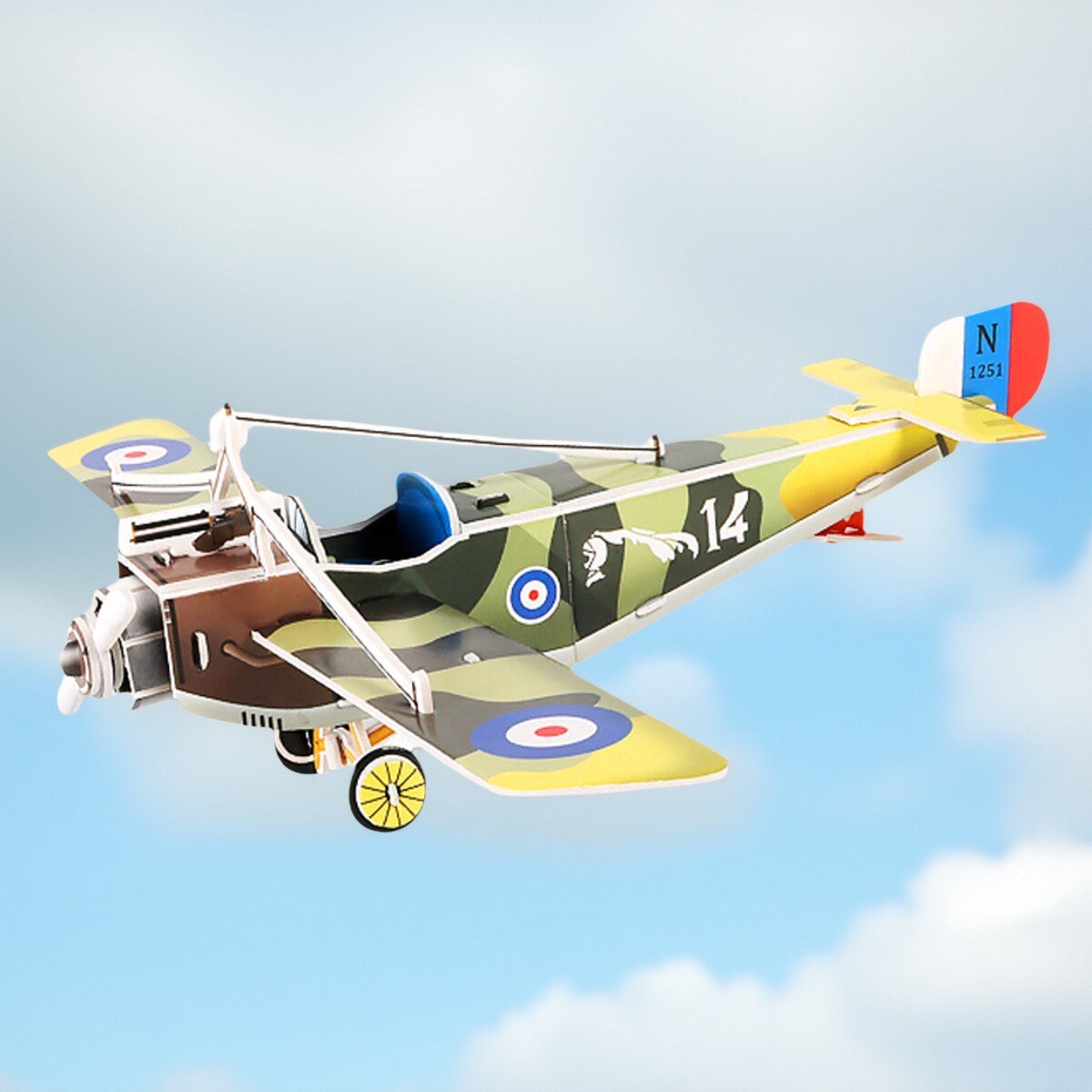 三维熊拼图飞机轮船汽车越野车拼图儿童益智小班3D立体过家家模型