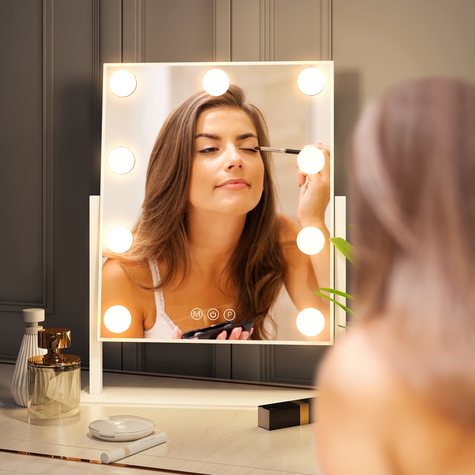 O 93331 Hollywood LED Makeup Mirror Intelligent cosmetic mirror Europe and the United States across the border