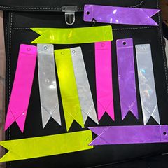 PVC 反射ストリーマーフラグ警告ペンダント学生スクールバッグぶら下げチェーンストリップぶら下げバックパック夜間走行クロスボーダー