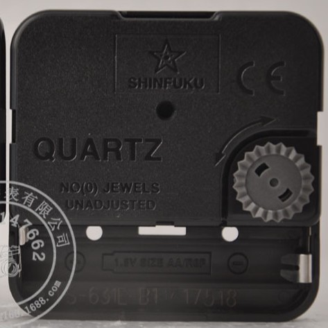 天王星shinfuku静音扫秒石英钟机芯TS-631/台湾原厂decor指针金属