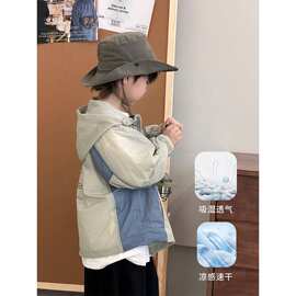 男童防晒衣2026新款自制儿童防晒服男孩夏季轻薄外套中大童空调衫