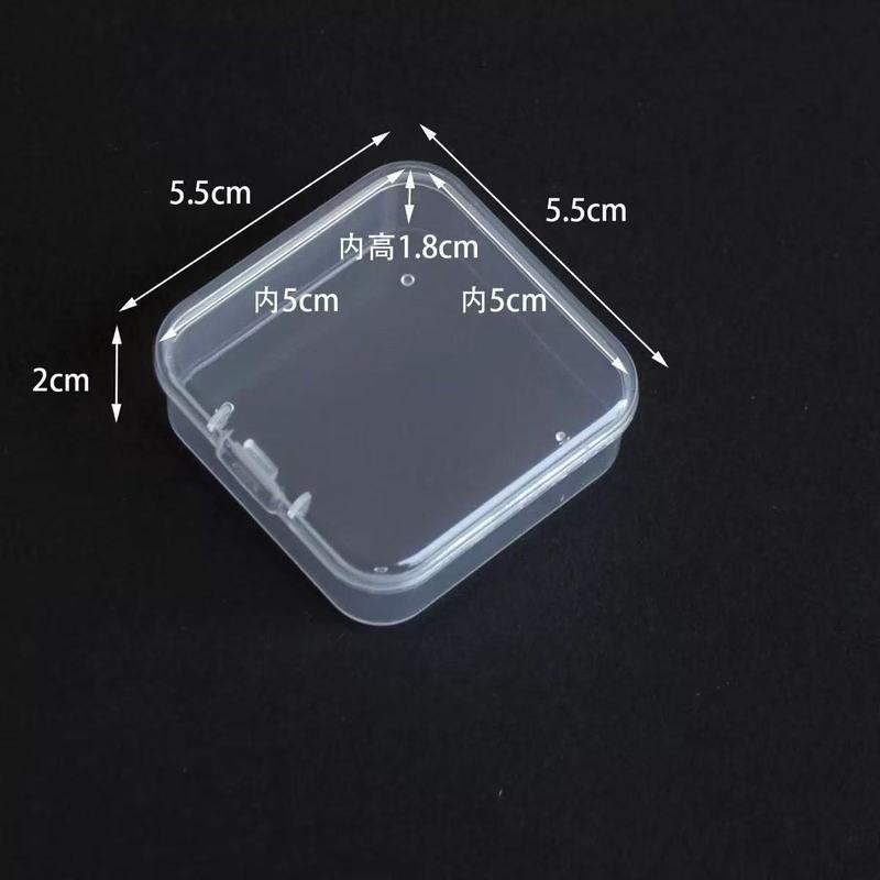 透明なプラスチック包装箱、ビーンボックス、ハードウェアツール、防塵ディスプレイボックス、部品とアクセサリーの整理、蓋付き収納ボックス|undefined