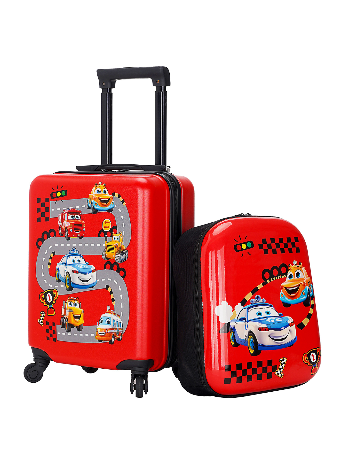 18-pulgadas equipaje caja de la carretilla de los niños al por mayor regalo caso de dibujos animados maleta universal rueda de embarque caso mochila