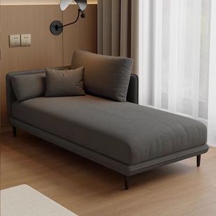 Italian Minimalist Cat Scratch Leather Chaise Lounge Sofa Living Room Modern Light Luxury Bedroom Balcony Hotel B&B Chaise Lounge