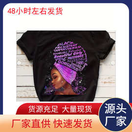 【欧码棉T】非洲黑人女王文件蝴蝶黑人女权主义者Blm非洲美国黑魔
