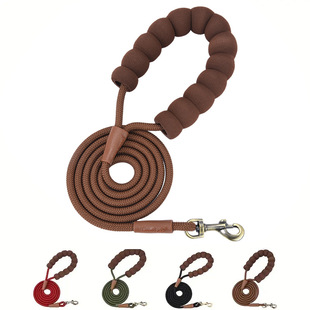 Cross-border Best Selling Dog Traction Rope P Chain Explosion-proof Dog Chain Cloud Bubble Cotton Grip Contrast Color Pet Dog Walking Rope