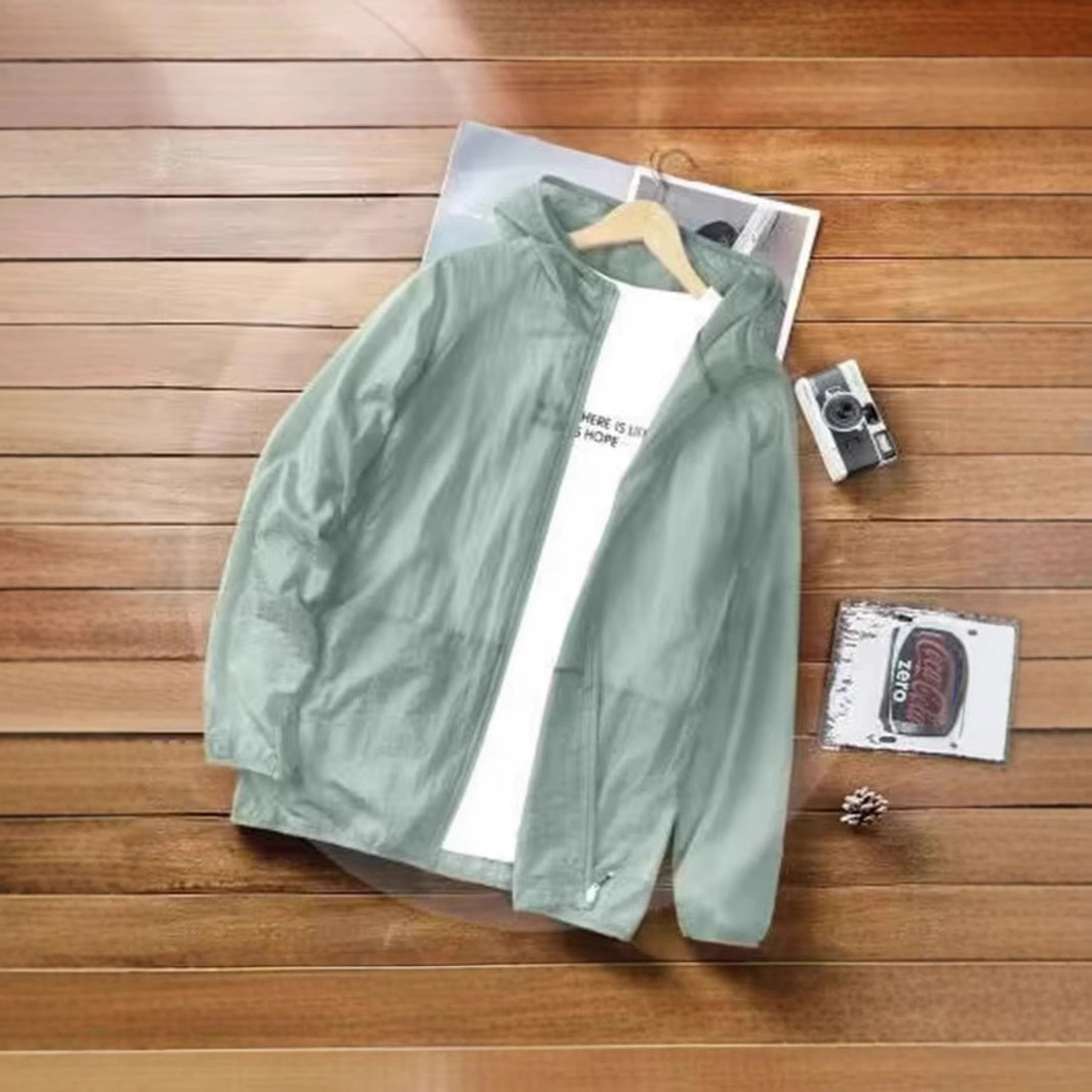 Sun Protection Clothing Men's Summer Ice Silk 2025 New UV Outdoor Men's Coat Fishing Thin Breathable Sun Protection Clothing