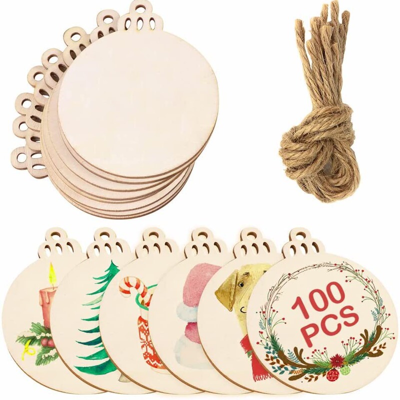 Christmas pendant home decoration supplies wood craft wood pieces Christmas tree props holiday gifts hand-painted ornaments Christmas pendant home decoration supplies wood craft wood pieces Christmas tree props holiday gifts hand-painted ornaments