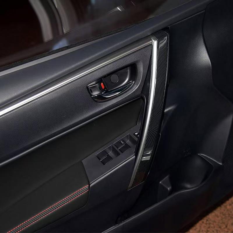 14 to 18 Model Corolla Levin Car Door Panel Armrest Cover Leather Interior Modification Renovation Leather Door Handle