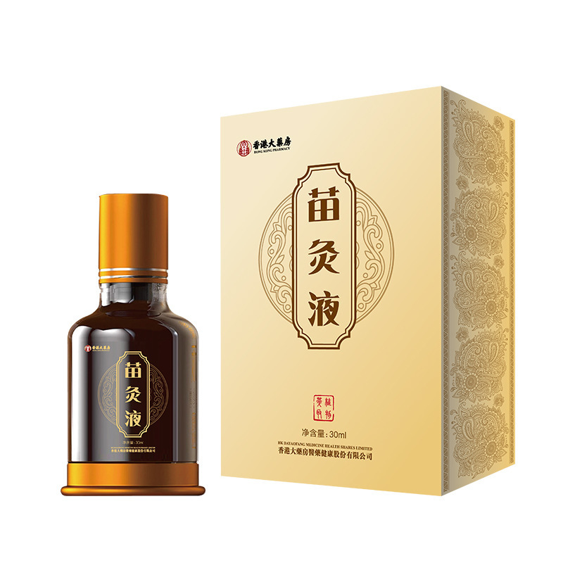 香港大薬局苗灸液 30ml ロールオン式漢方透骨液 肩・腰・脚・背中・関節マッサージ灸液|undefined