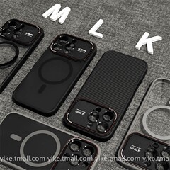适用iPhone17磁吸手机壳秒变大视窗莱卡碳纤维纹苹果16高级感硬套