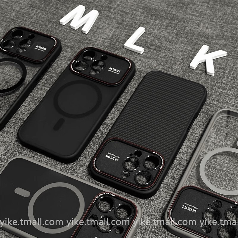 适用iPhone17磁吸手机壳秒变大视窗莱卡碳纤维纹苹果16高级感硬套|undefined