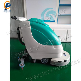 Hand-push semi-automatic floor scrubber brush disc type industrial floor sweeper hotel marble floor scrubber