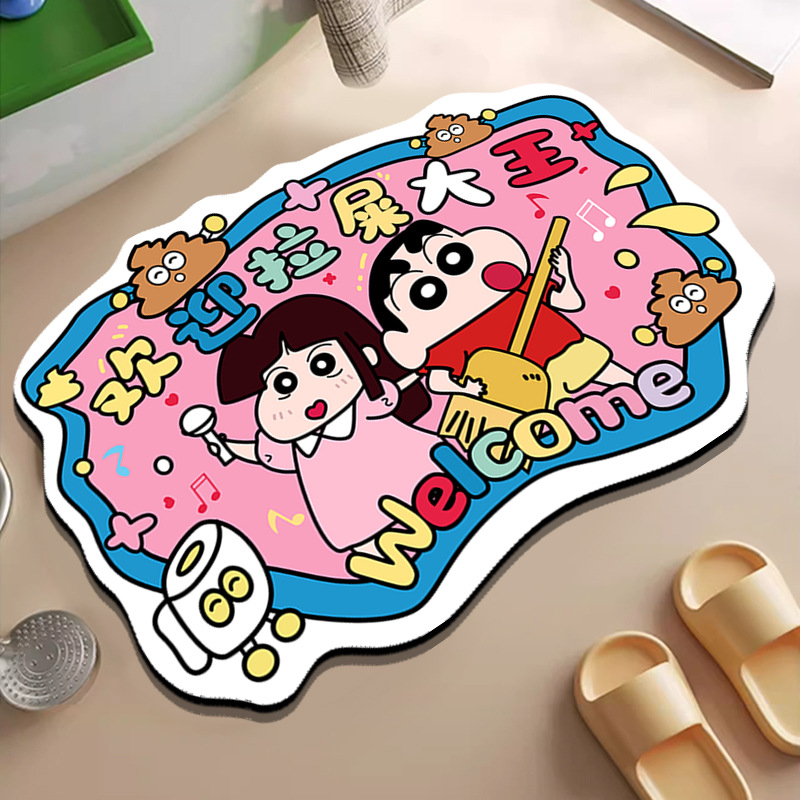 똥 왕 규조토 진흙 바닥 매트 홈 욕실 흡수성 속건성 미끄럼 방지 매트 욕실 바닥 드롭 배송