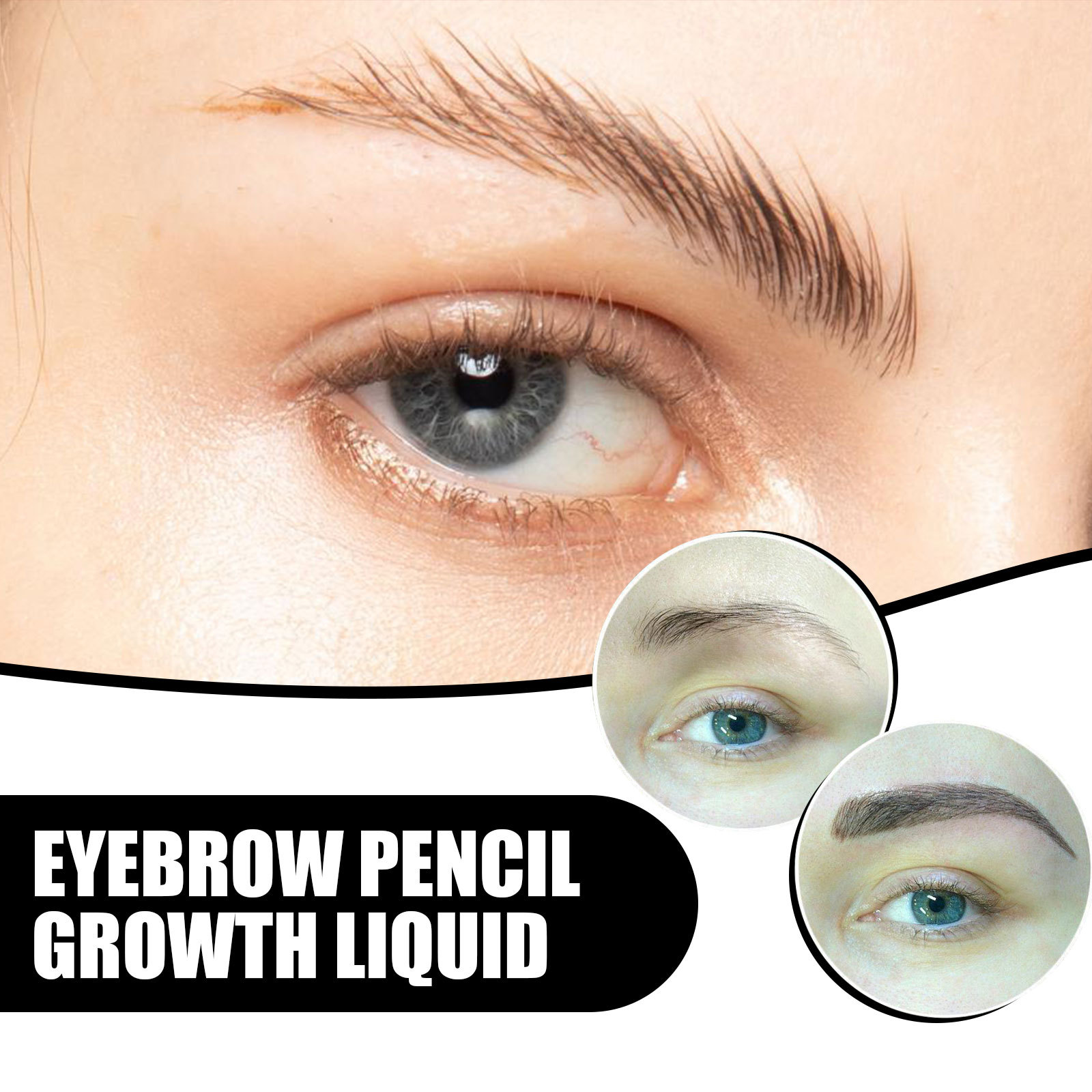 Repair Mild Moisturizing Care Liquid Eyebrow Black Thick Natural Essence Oil_voghion.com
