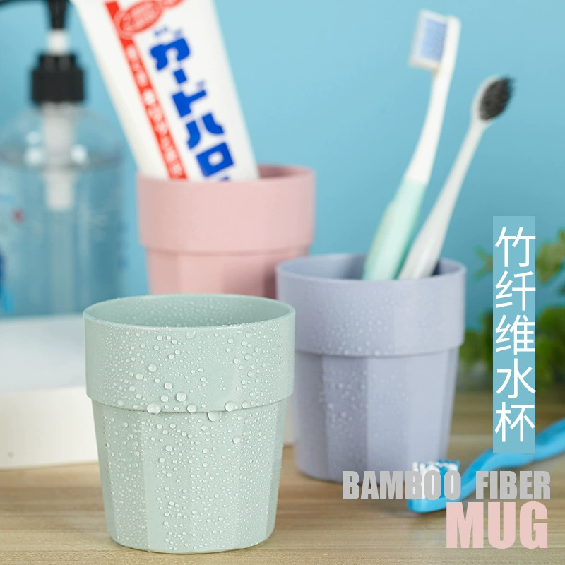 Чашка для полоскания рта из бамбукового волокна Пластиковая Бытовая чашка для чистки и мытья рта с тремя ртами Пара Nordic Vessel Mouth Cup костюм