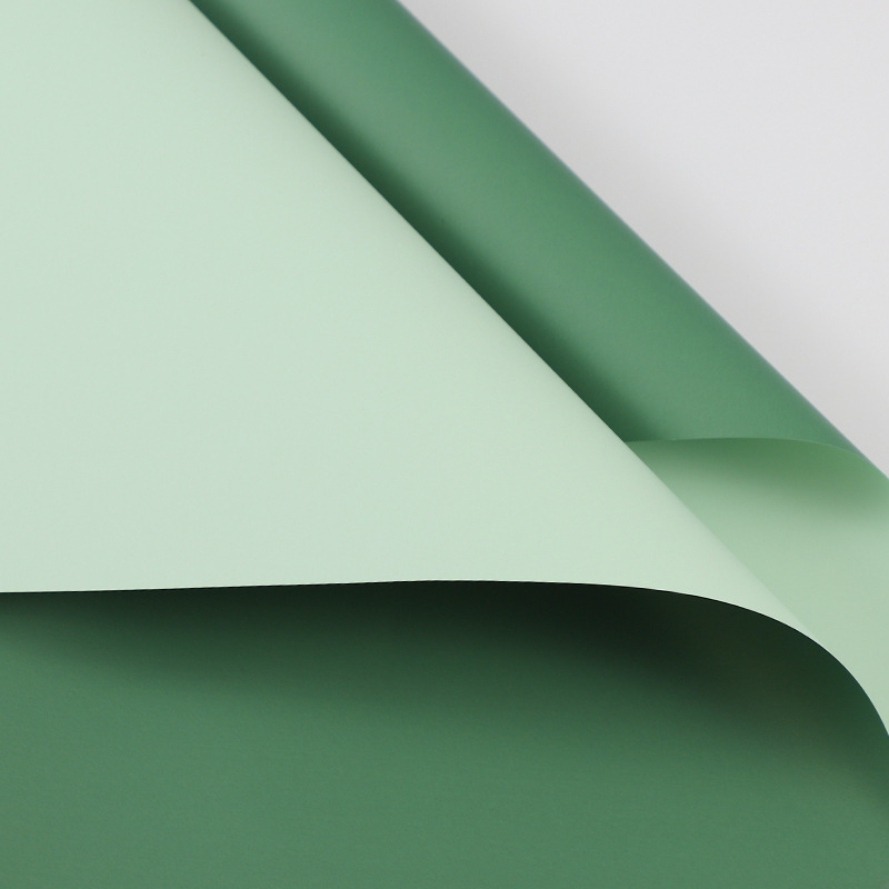 Papel de Regalo de Flores de Papel Ouya de Dos Colores, Material Plástico Impermeable, Papel de Envolver Ramos de Flores, Estilo Coreano, Primer Amor, Papel de Color Puro Especial