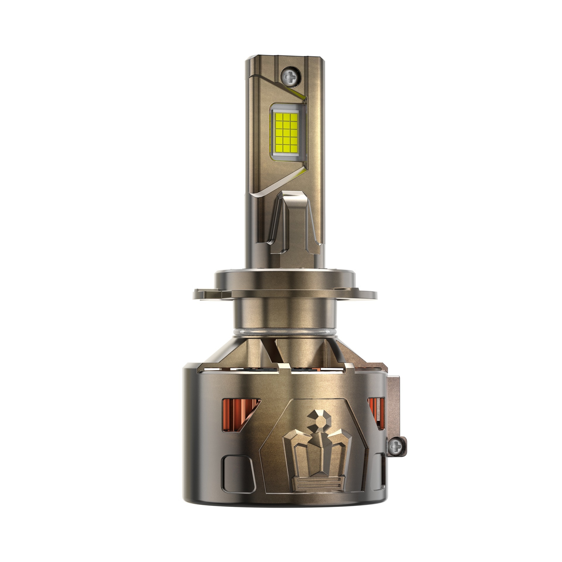 La nueva bombilla de faros LED para automóviles 330w está súper iluminada, la luz de tres tubos de cobre h1h7h11 9005 9006 h4led está súper iluminada. image 4