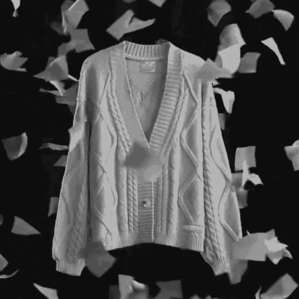 霉霉同款周边针织宽松慵懒感灰色星星开衫毛衣不起球薄款外搭披肩