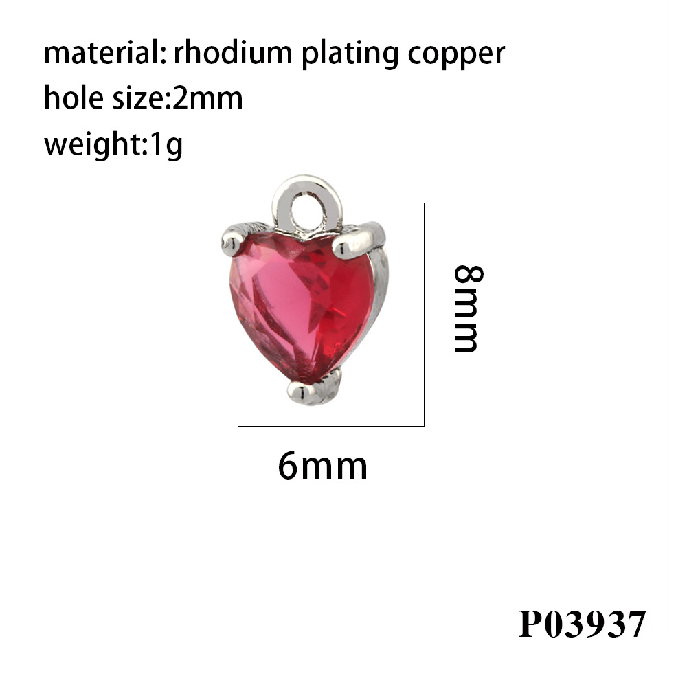 2g Weight Pendant Jewelry Making Type 18K Gold Plated Plating Material DIY Jewelry Accessories Classification 1 Piece Quantity Copper Material Heart Shape Pattern All Seasons Season Simple Style Style 1 Piece Copper 18K Gold Plated Heart Shape Pendant 16
