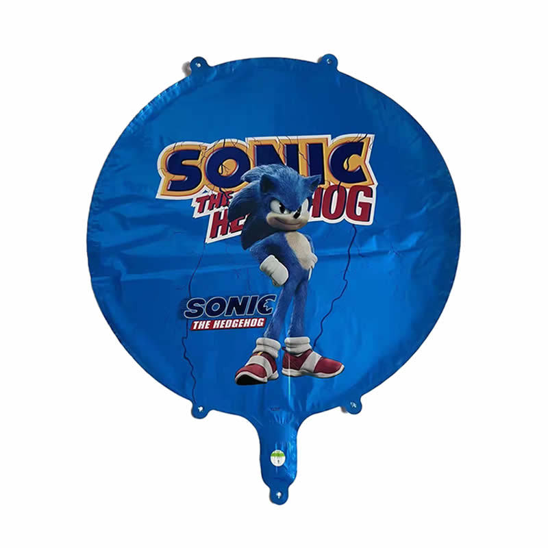 Erizo Sony K globo de aluminio sonido niño dibujos animados fiesta de cumpleaños diseño globo niños