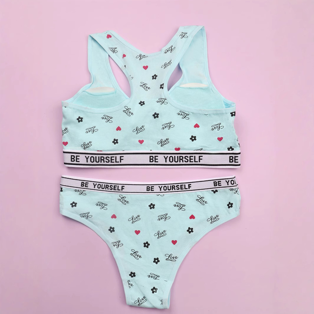 Ropa interior para niñas 10-14 años, período de desarrollo, sujetador, chaleco, deportes, correr, copa fija a prueba de golpes, chaleco a prueba de golpes, niño grande