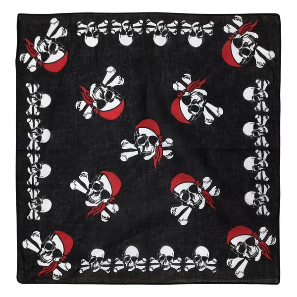 Europe and the United States cross-border cotton square one-eyed Red Hat pirate skull export West Coast headscarf hot spot wholesale